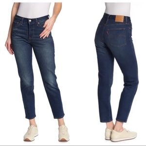 Levi’s Wedgie Icon Fit Ankle Jeans High‎ Rise Button Fly Dark Wash Women‘s Sz 29